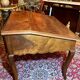 Antique French Writing Desk in Oak with Cabriole Legs, 1800s