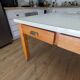 Large vintage convent table – 8 drawers – 200 cm