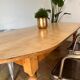 Oval farmhouse table