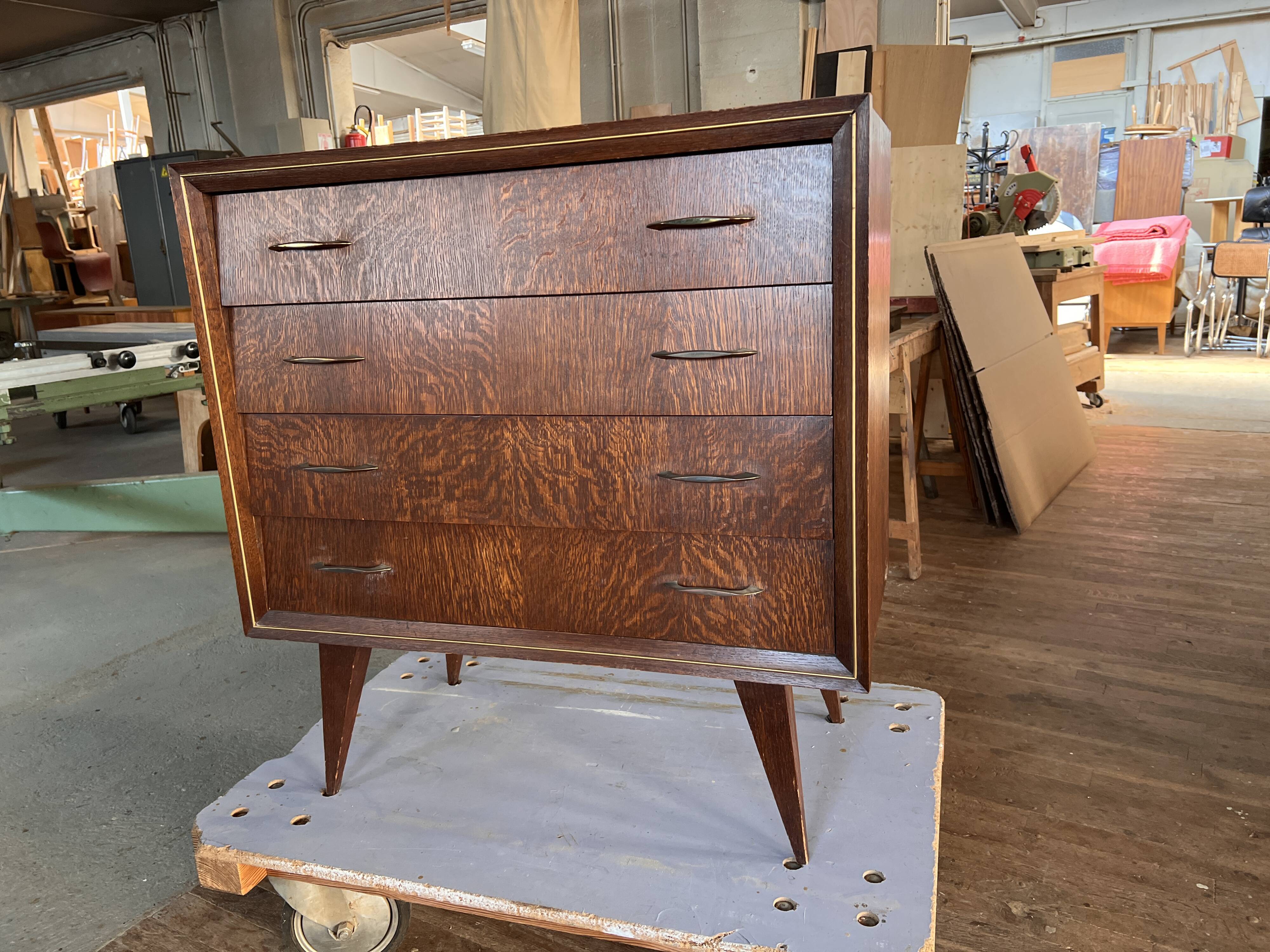 Vintage dresser compass feet