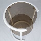 Lacquered side table with two shelves, France, 1970s