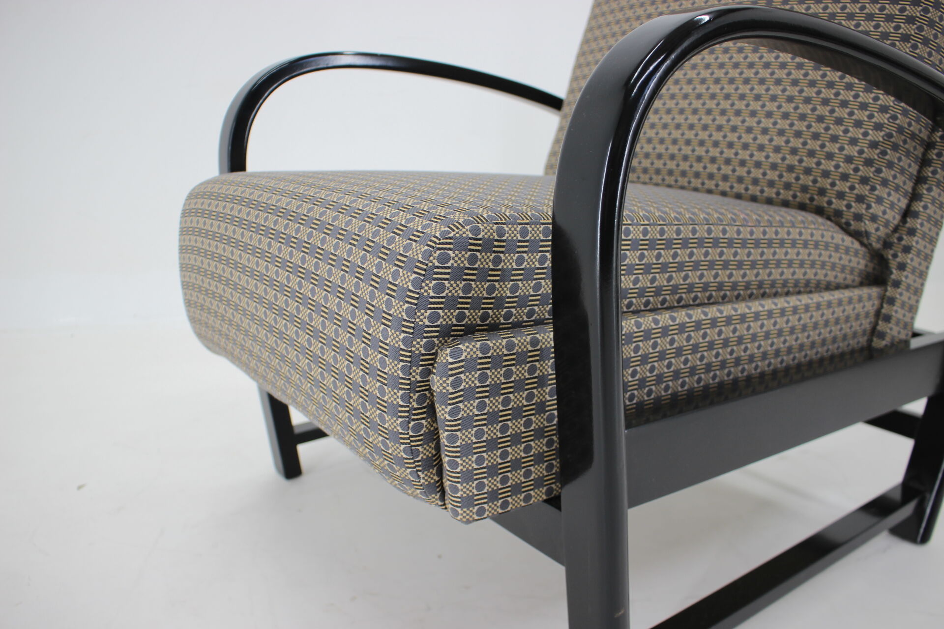 1940s Pair of Kropacek Kozelka Adjustable Armchairs,Czechoslovakia