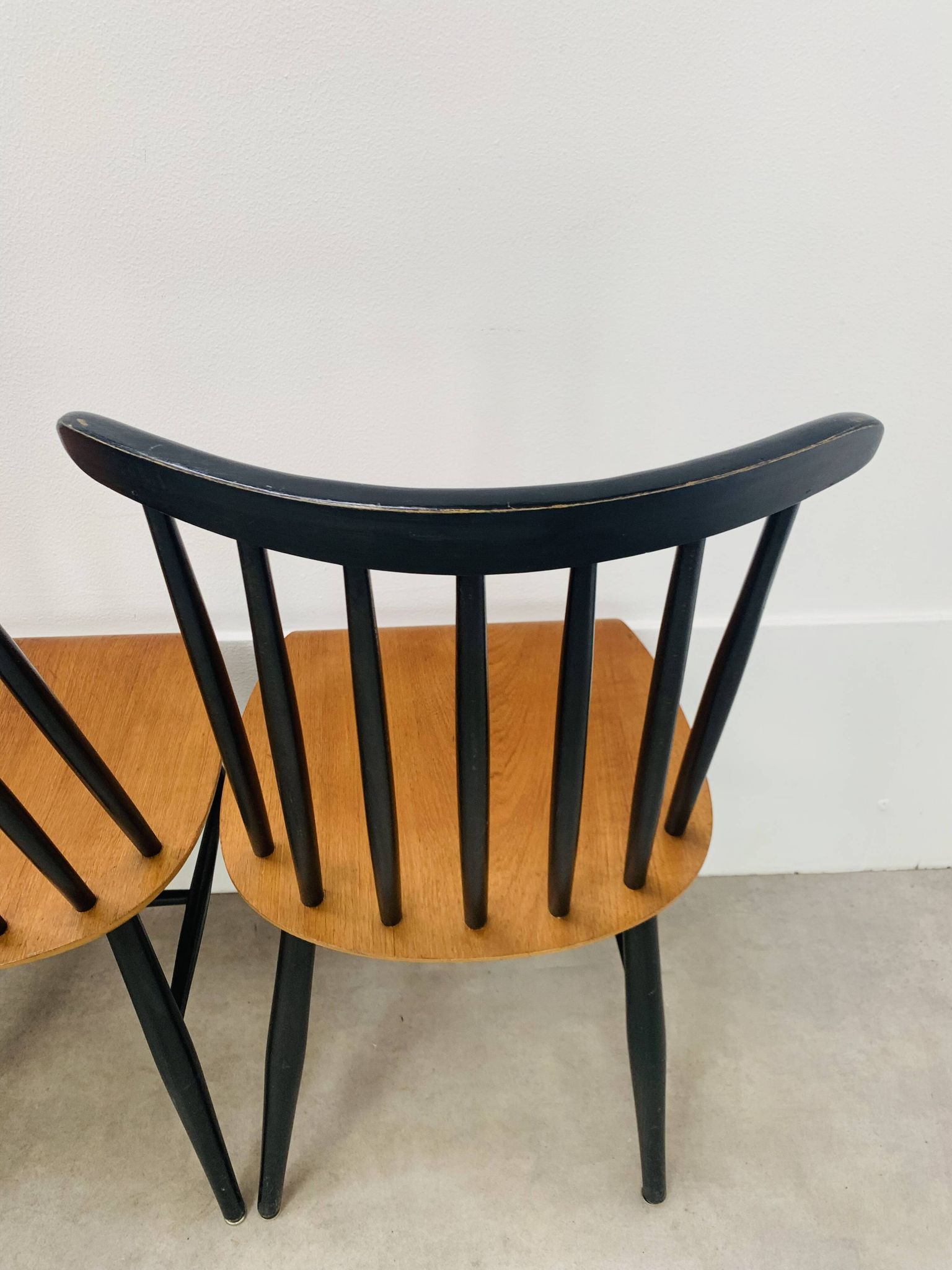 6 chaises Fanett par Ilmari Tapiovaara, scandinave, années 60