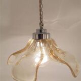Gold glass pendant light