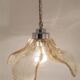 Gold glass pendant light