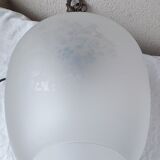 Glass and bronze pendant lamp