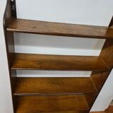Oak wall bookcase shelf