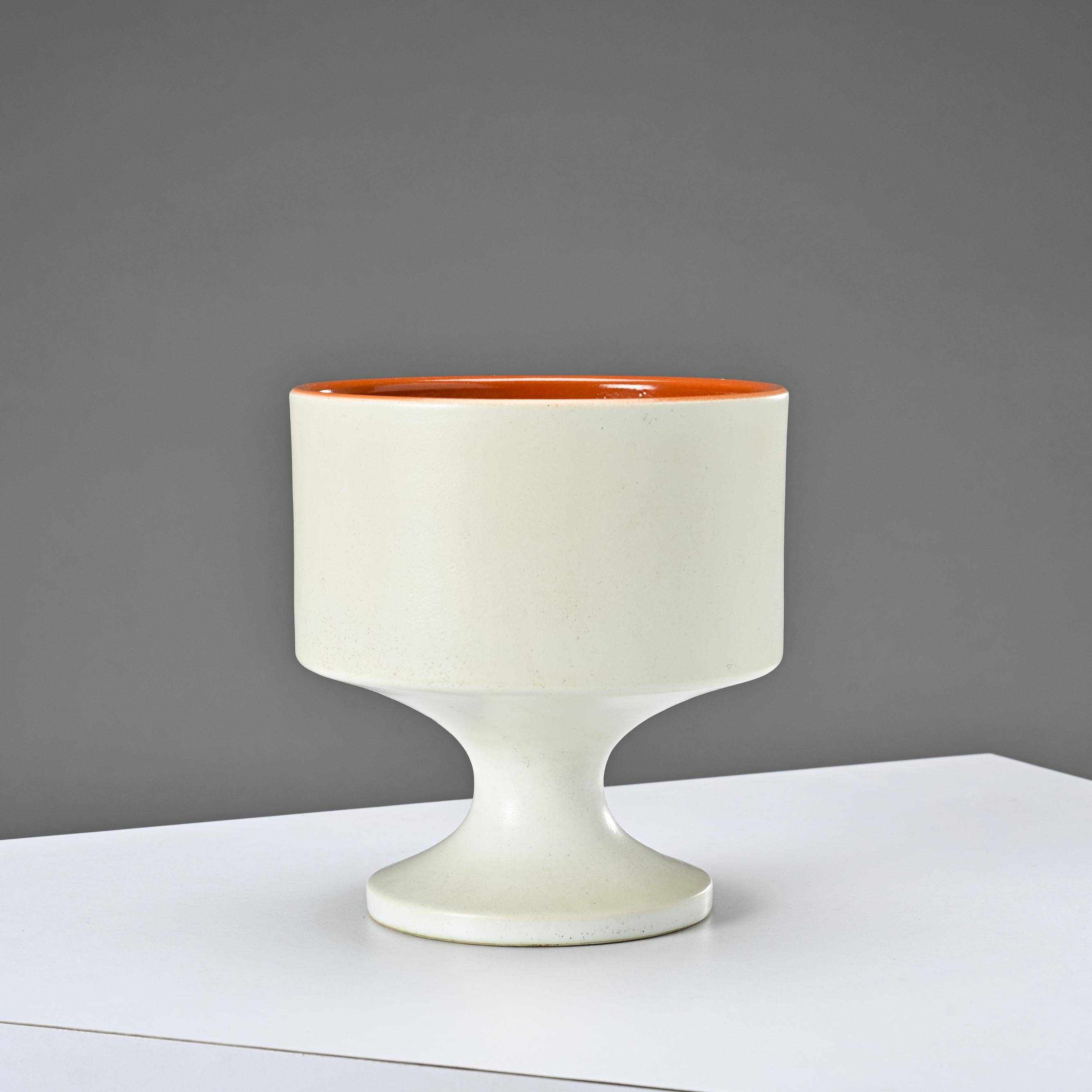 Cup on pedestal by Pol Chambost, circa 1970