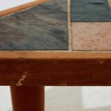 Teak and ceramic coffee table by Britt Sallingboe, Set of 2