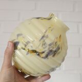 Art Deco redesign pendant lamp  / marbled glass antique hanging lamp