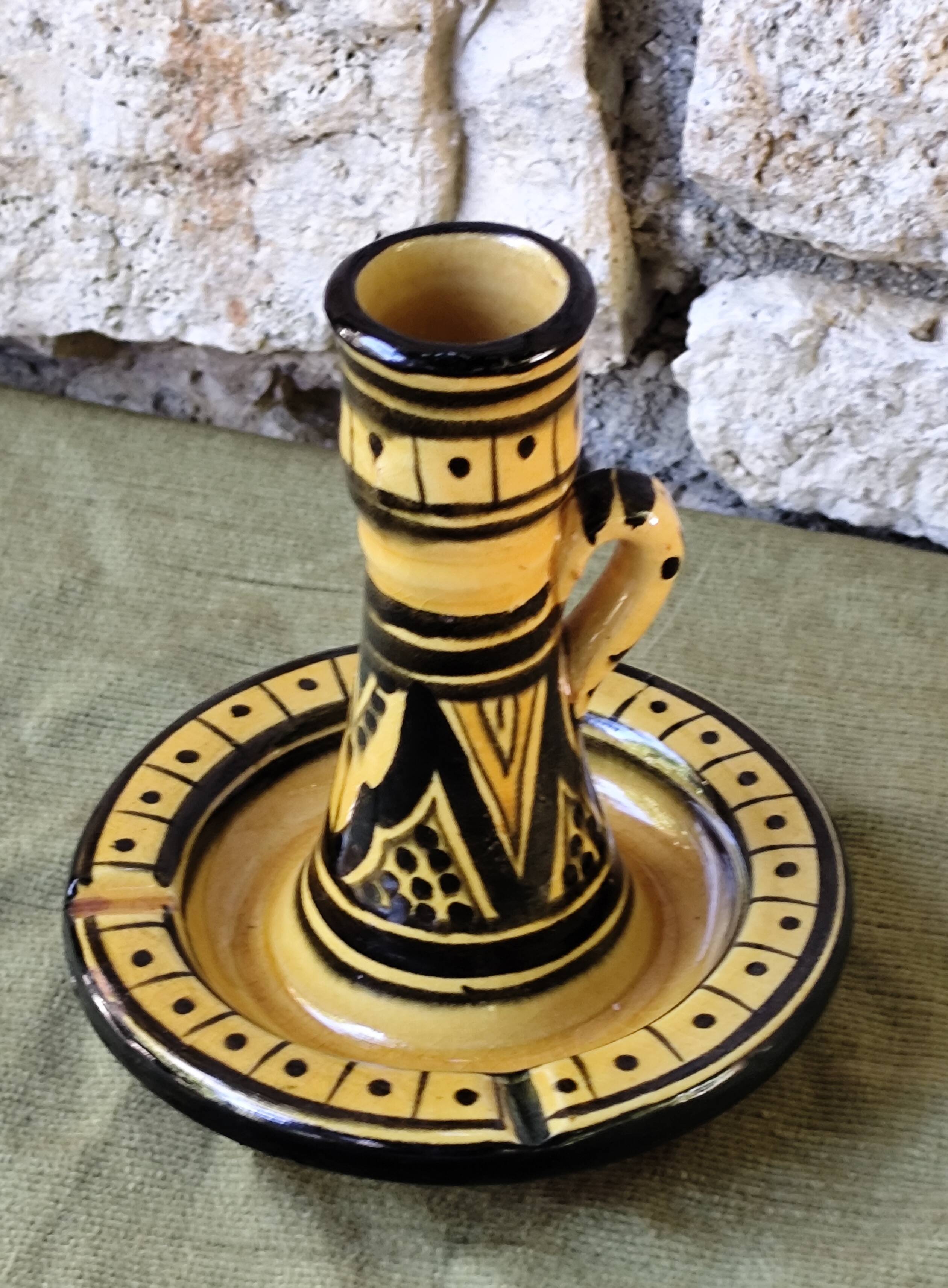 Ancien bougeoir cendrier marocain