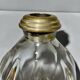 Large antique decanter for spirits – cut glass and silvered neck