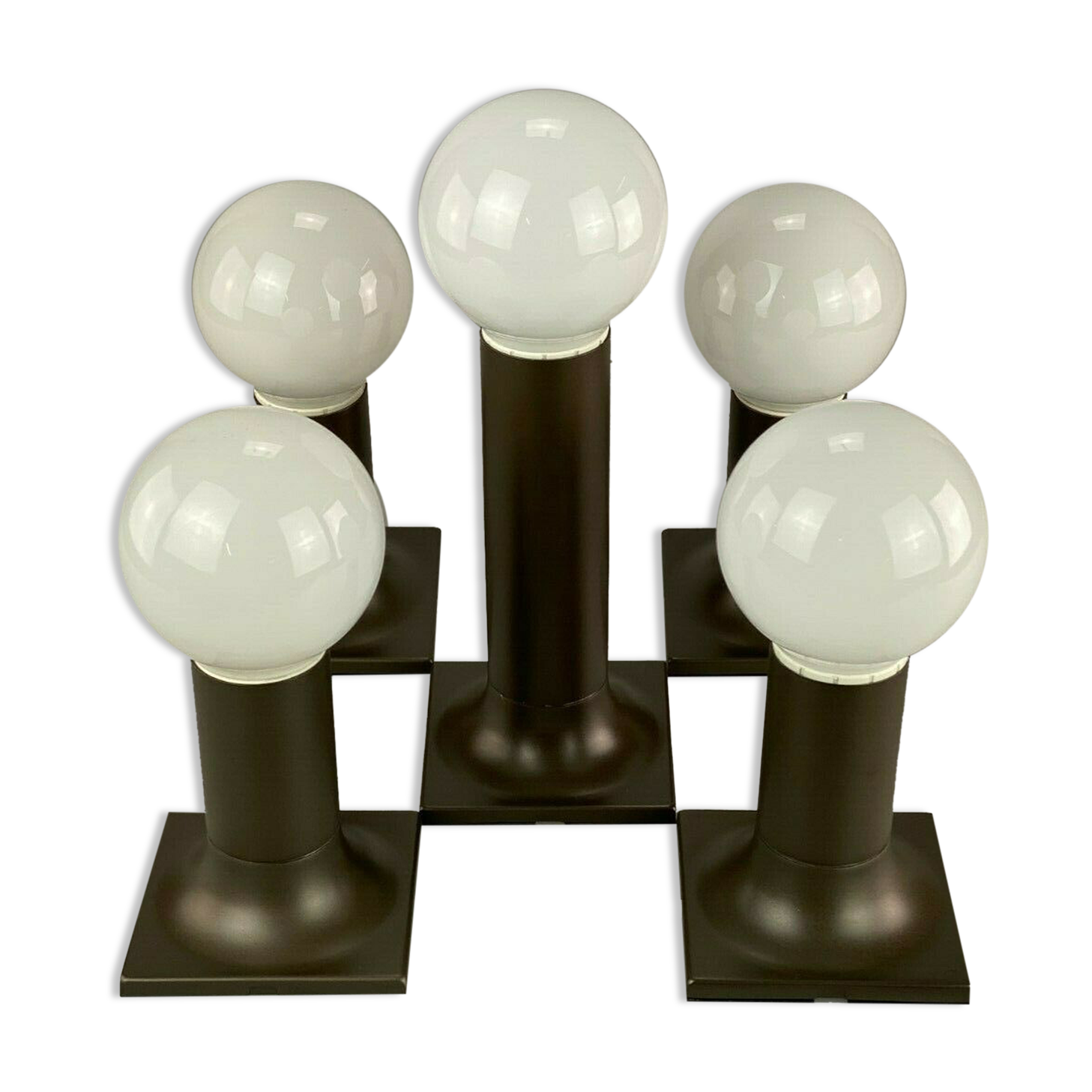 1960s 1970s tube wall lamps by Rolf Krüger for Staff