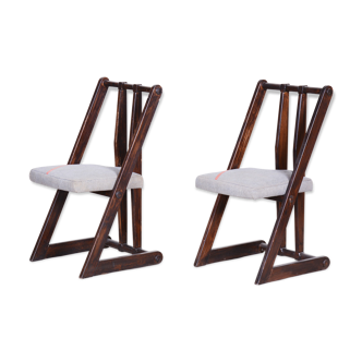 Pair of Avant Gard armchairs. Made in 1940s Czechia. Original, non restored.