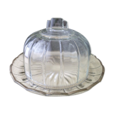 Old moulded pressed glass cheese bell