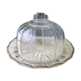 Old moulded pressed glass cheese bell
