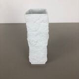 1970s OP Art biscuit porcelain german vase made by  AK Kaiser, Germany