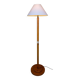Antique wooden floor lamp