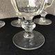 Charles X-style moulded glass walking glasses
