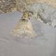 Suspension holophane verre et laiton
