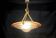Art Deco pink glass basin pendant light