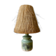 Ceramic lamp, herbarium decoration and fiber blinds