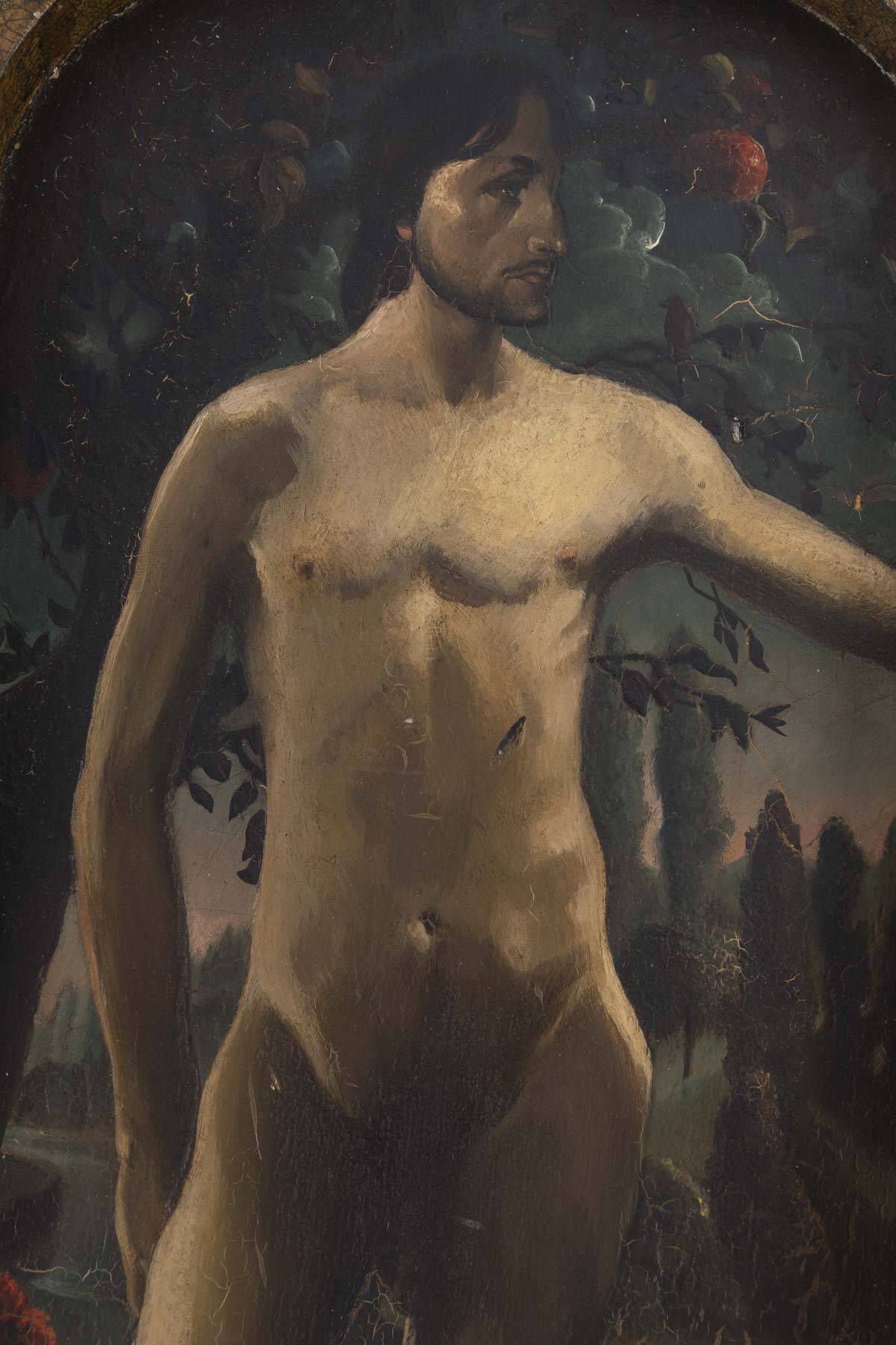 Marcel Gillis (Belgium, 20th century) Adam and Eve, 1931 Diptych