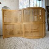 Large curved beech screen from the 80s
