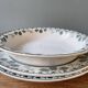 Set of 3 round dishes XIXth, Boch Frères Keramis, Trifolium model