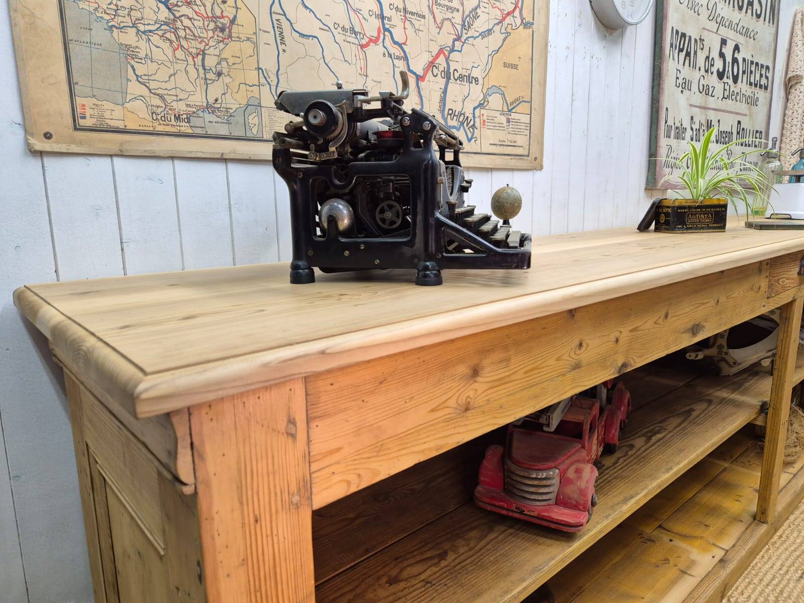 Former grocery store counter