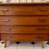 Commode vintage pieds compas
