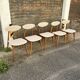 (Lot) Suite de 5 Chaises Pied Compas Restaurées