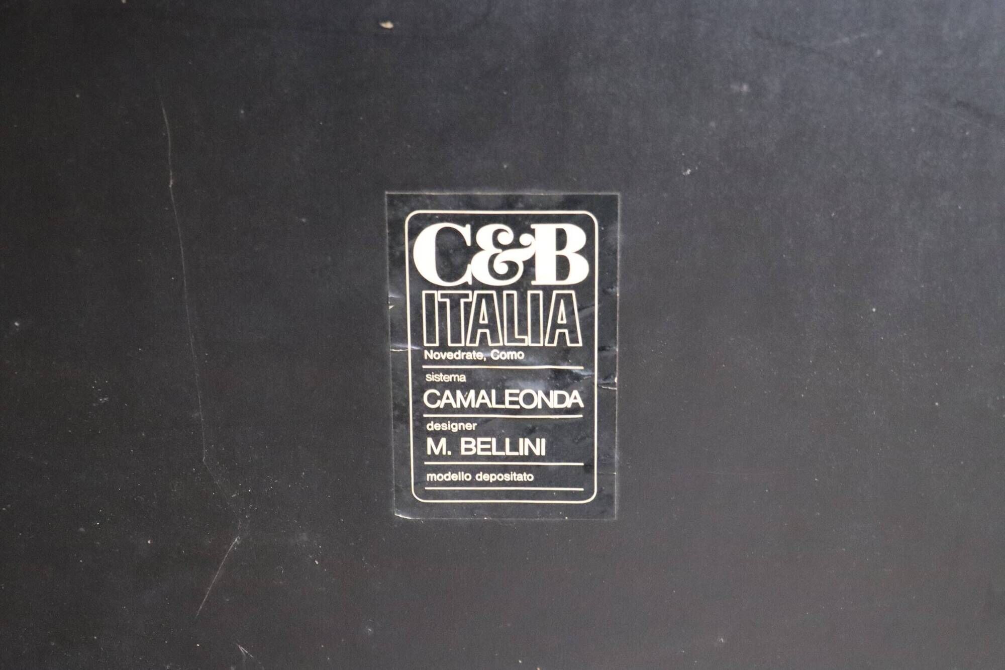 Camaleonda Sofa In Brown Corduroy By Mario Bellini For C&B Italia 1969