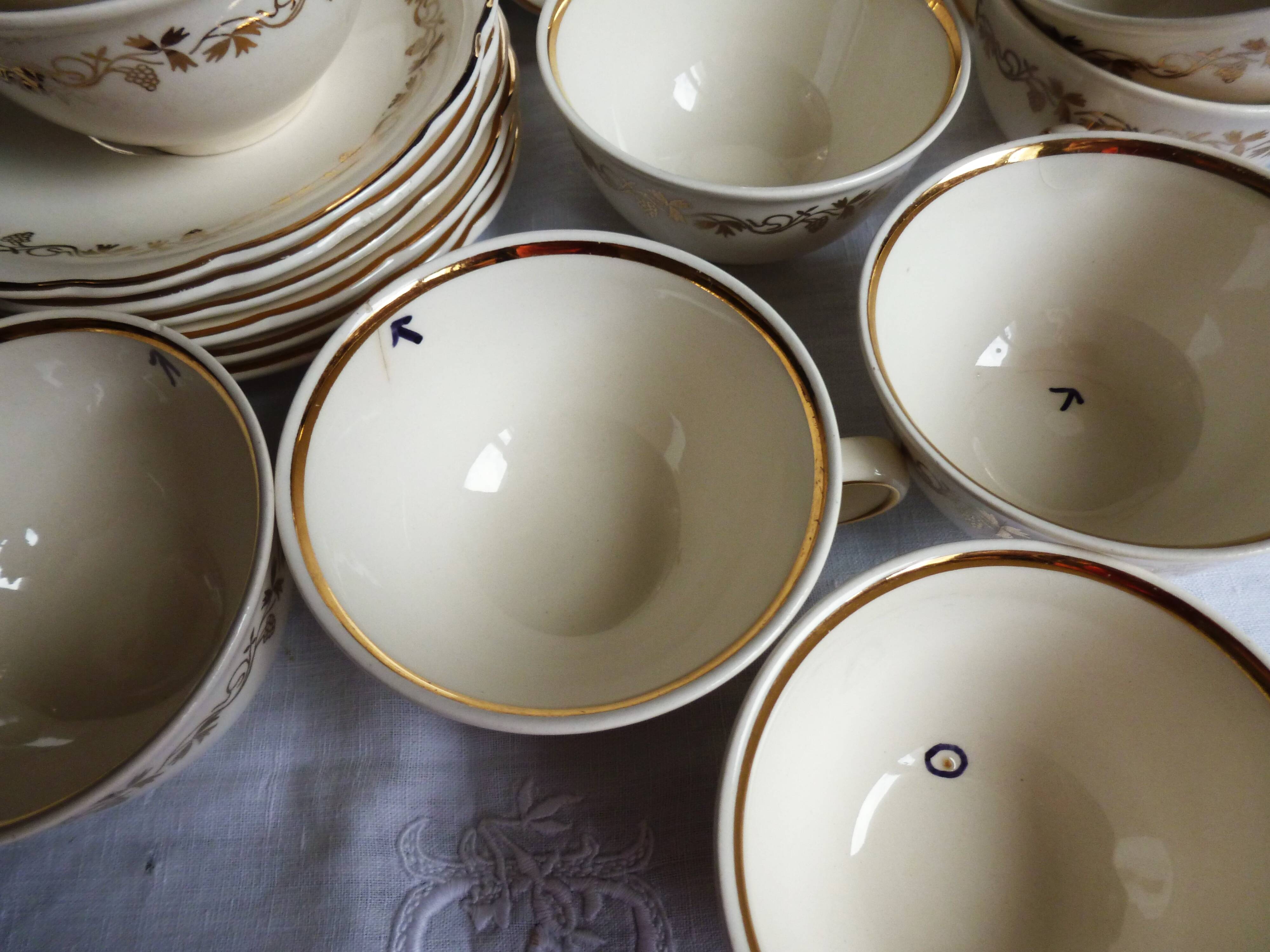 1920s coffee service Villeroy & Boch, 23 pieces, coffee cups.