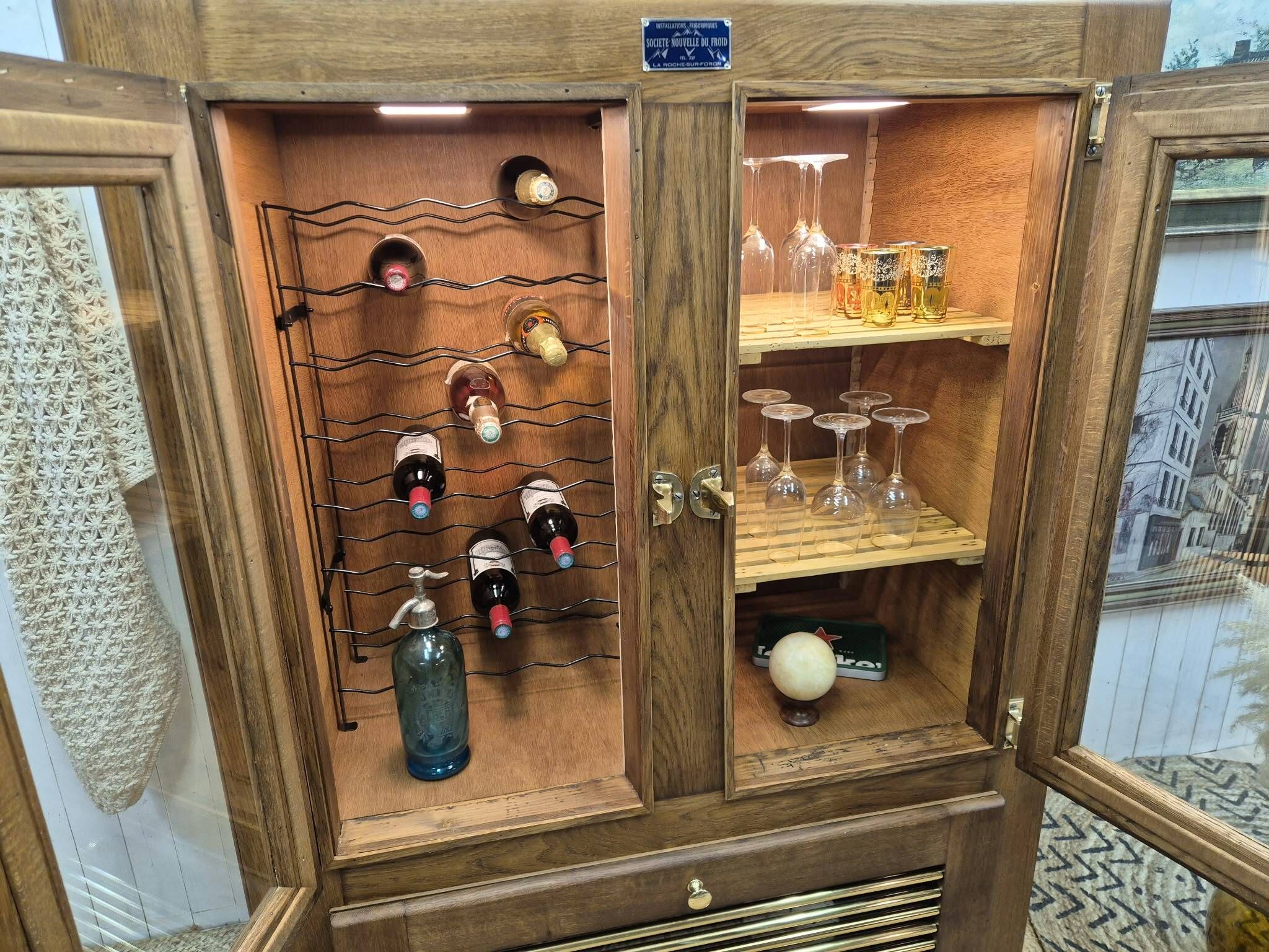 Ancien frigo cave à vin