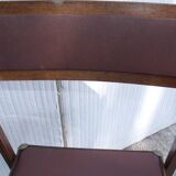 Lot de 2 chaises pliantes americaine trump bois et skai