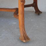 Art nouveau 1900 oak coffee table
