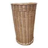 Porte-parapluie en osier fait main : vintage