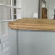 Commode vintage vert de gris,5 tiroirs , plateau bois.