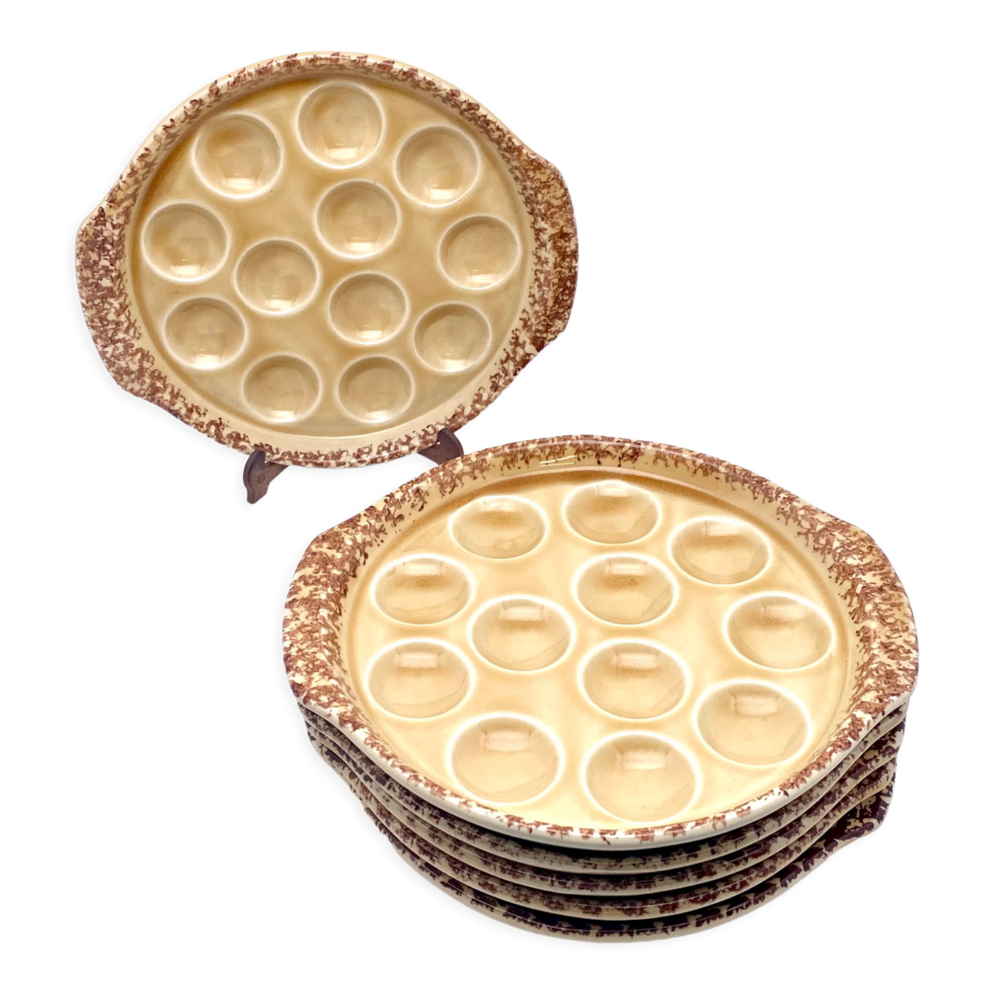 Gien snail 6 plates service