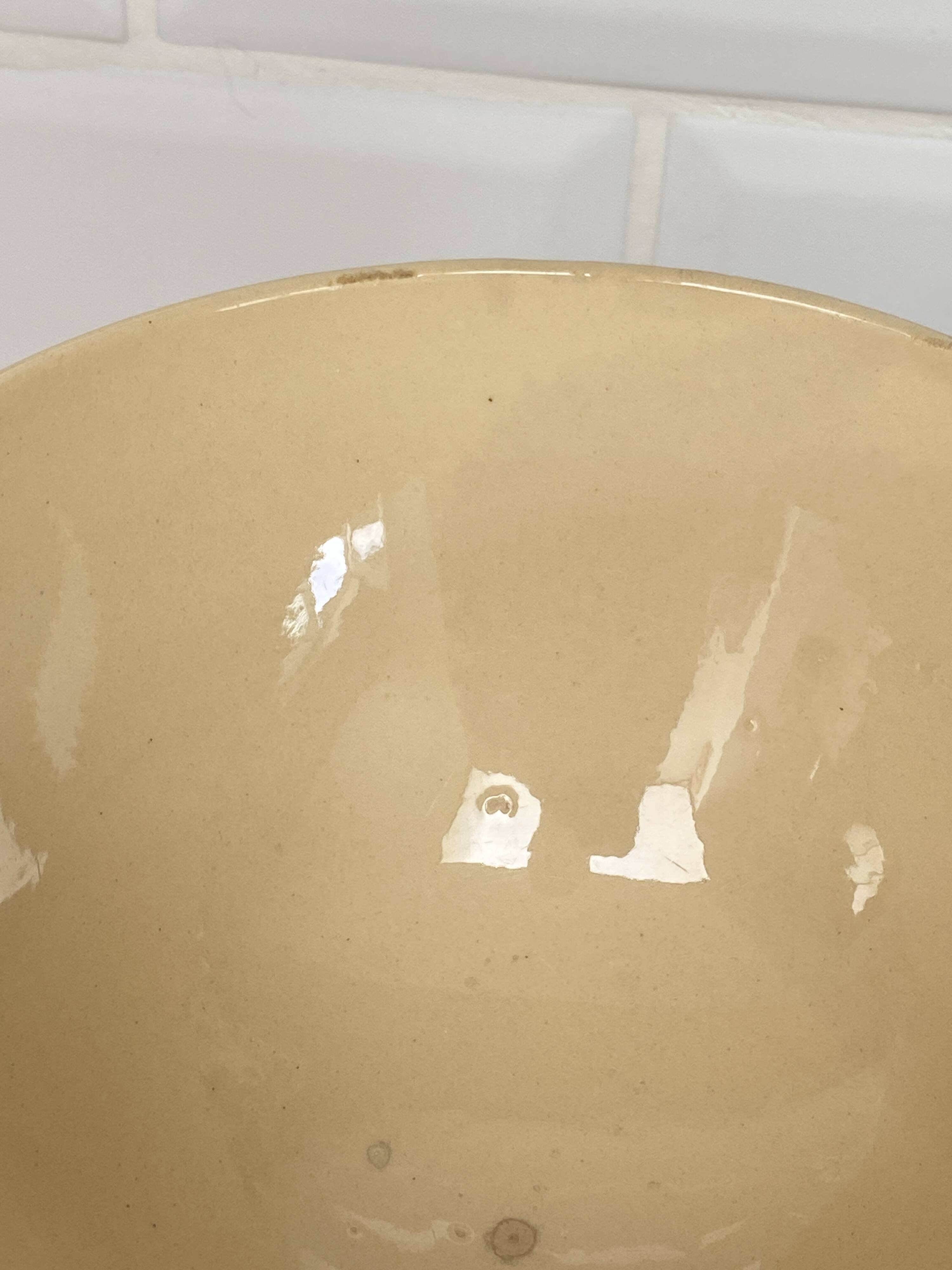 Antique half-porcelain bowl from Badonviller