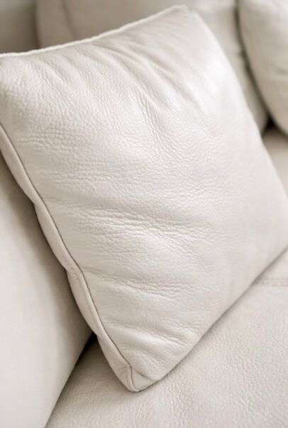 High-end white leather sofa