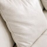 High-end white leather sofa