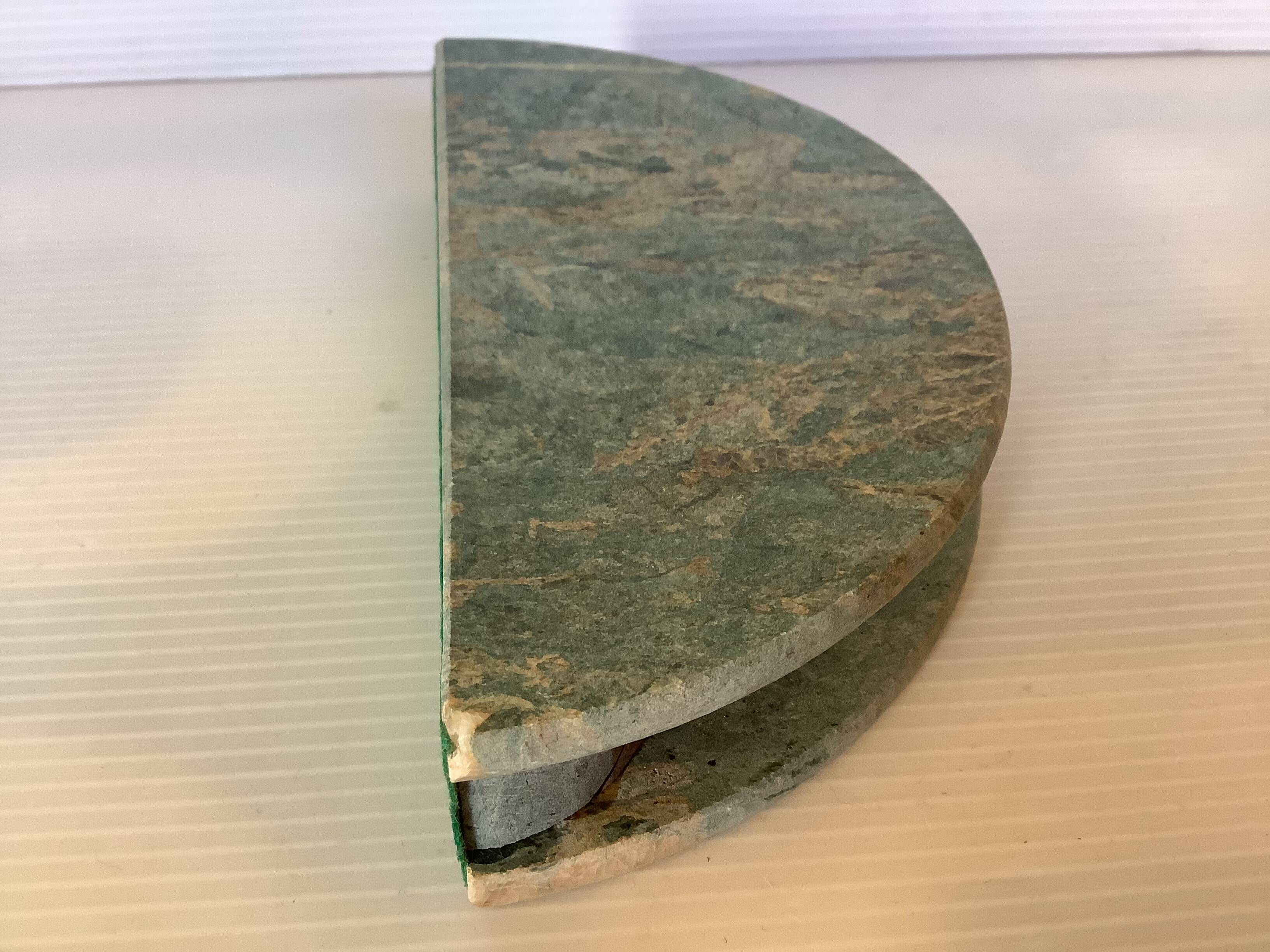 Green veined marble mail holder