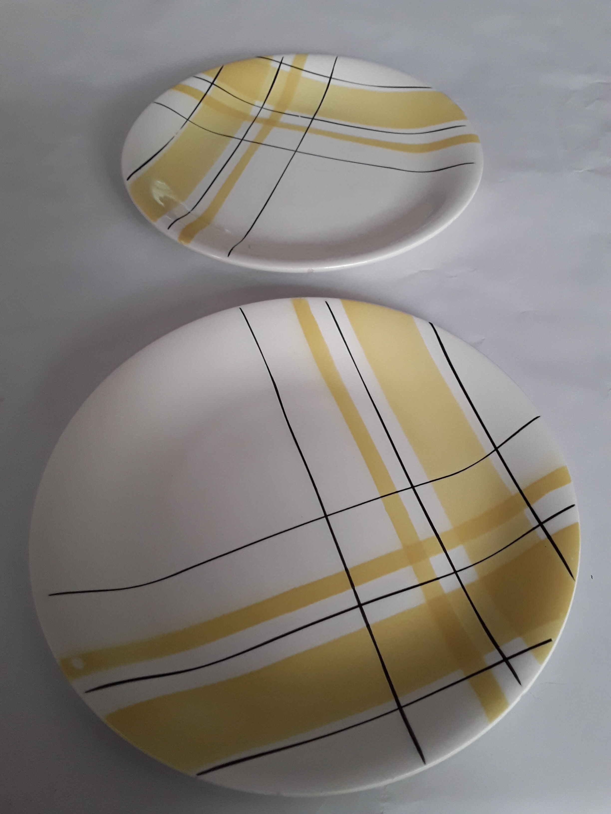 6 dessert plates Salins France