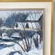 Gideon isaksson (1911-1980), scandinavian modern landscape, 1960s, oil on panel, framed