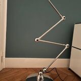Articulated chrome floor lamp Jieldé design 6 arms