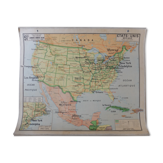 Map vidal-Lablache No. 51 United States