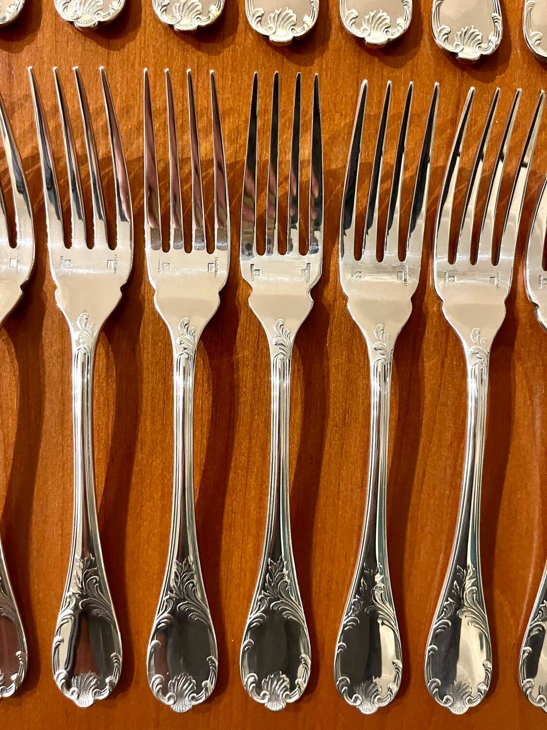 Christofle Marly 12 fish cutlery sets, 24 pieces, very good condition