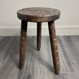 Tabouret tripode en bois années 60